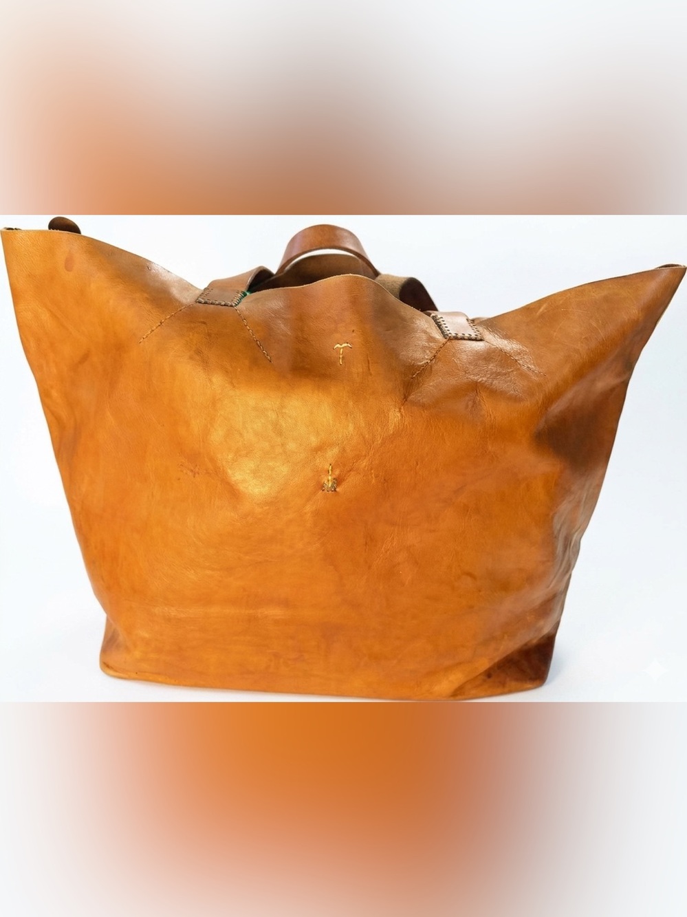 RARE Archival Henry Cuir pour Barneys NY Leather Tote Pouch Set
